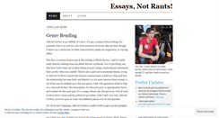 Desktop Screenshot of essaysnotrants.net